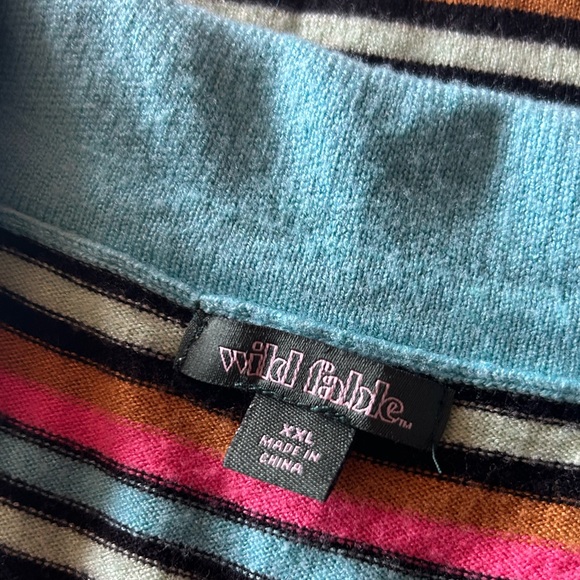 Wild Fable Size XXL Stripped Collared crop top - Picture 4 of 5